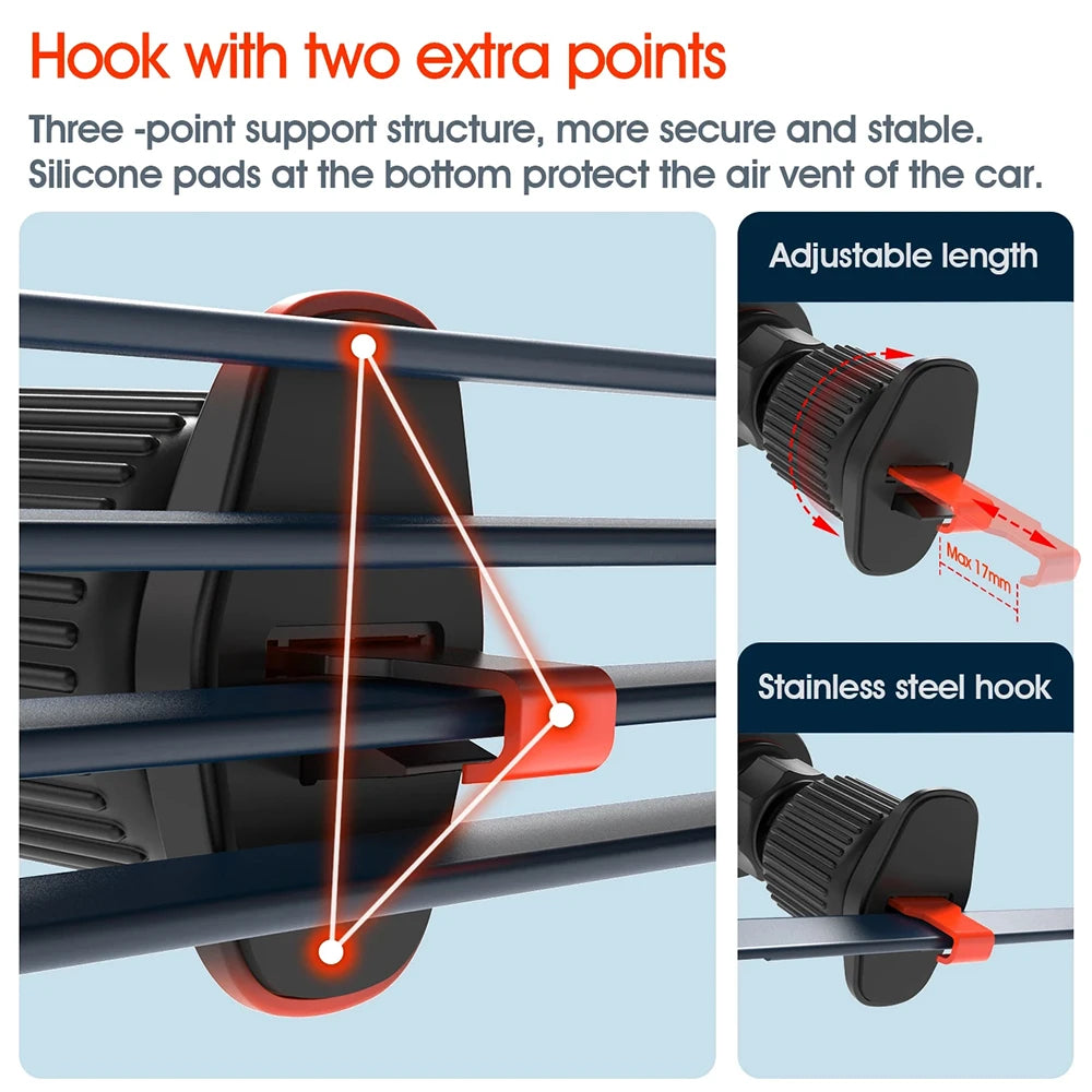 Car phone holder mobile stand holder.car phone mount vent Mobile phone bracket.smartphone holder car Accessories For iPhone 16