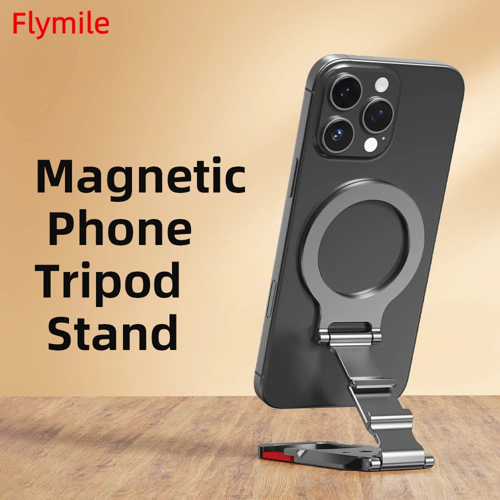 Flymile Magnetic Phone Holder Carabiner Mount for iphone 17 16 15 14 Accessories Handle Tripod Adapter Compatible with MagSafe